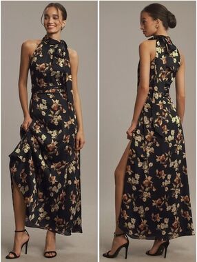 Sachin & Babi Black Venetia Petal Kayla Gown 2